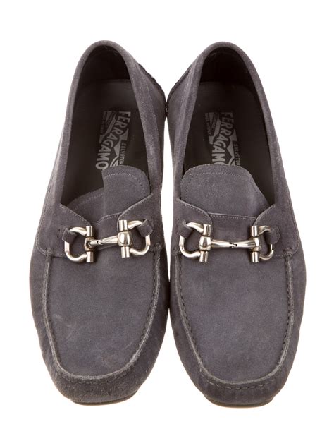 ferragamo men's suede loafers.